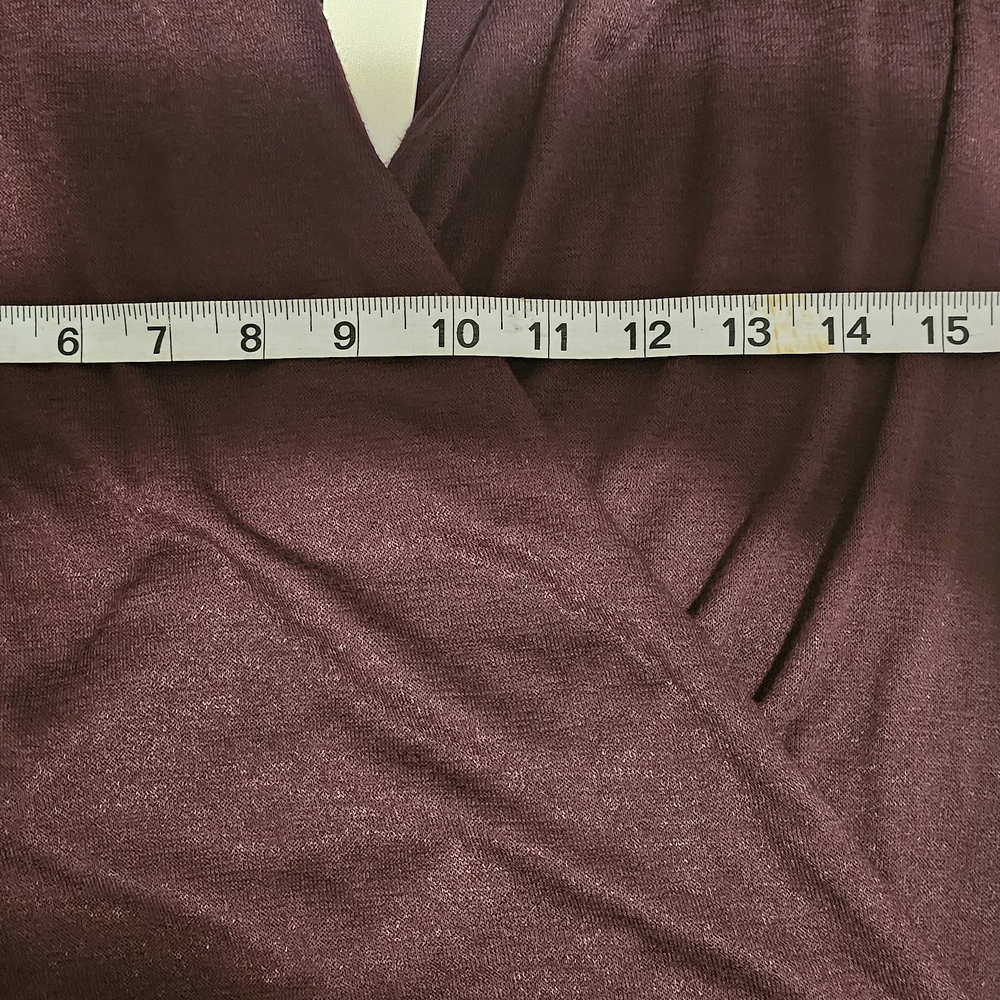 NWT 41 Hawthorn Long Sleeve Rich Burgundy Top Sz. M - Picture 7 of 15